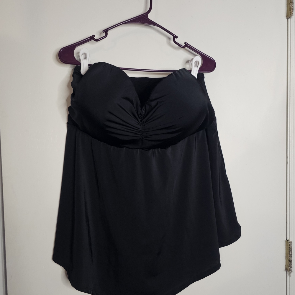 Cacique Black Swim Top